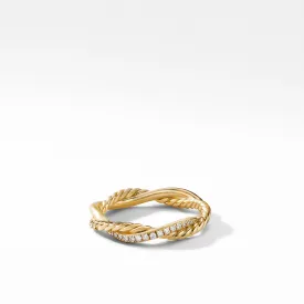 0.08 CTW Twisted Natural Diamond Infinity Wedding Band