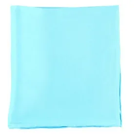 35"X35" 100% Silk Wild Rag in Solid Turquoise