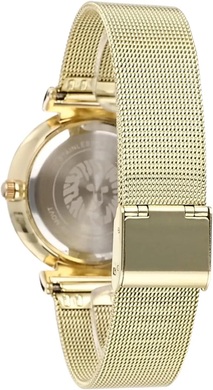 Anne Klein Women's Glitter Accented Mesh Bracelet Watch