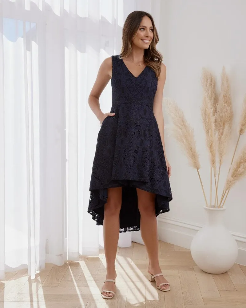 Arlo Dress - Navy