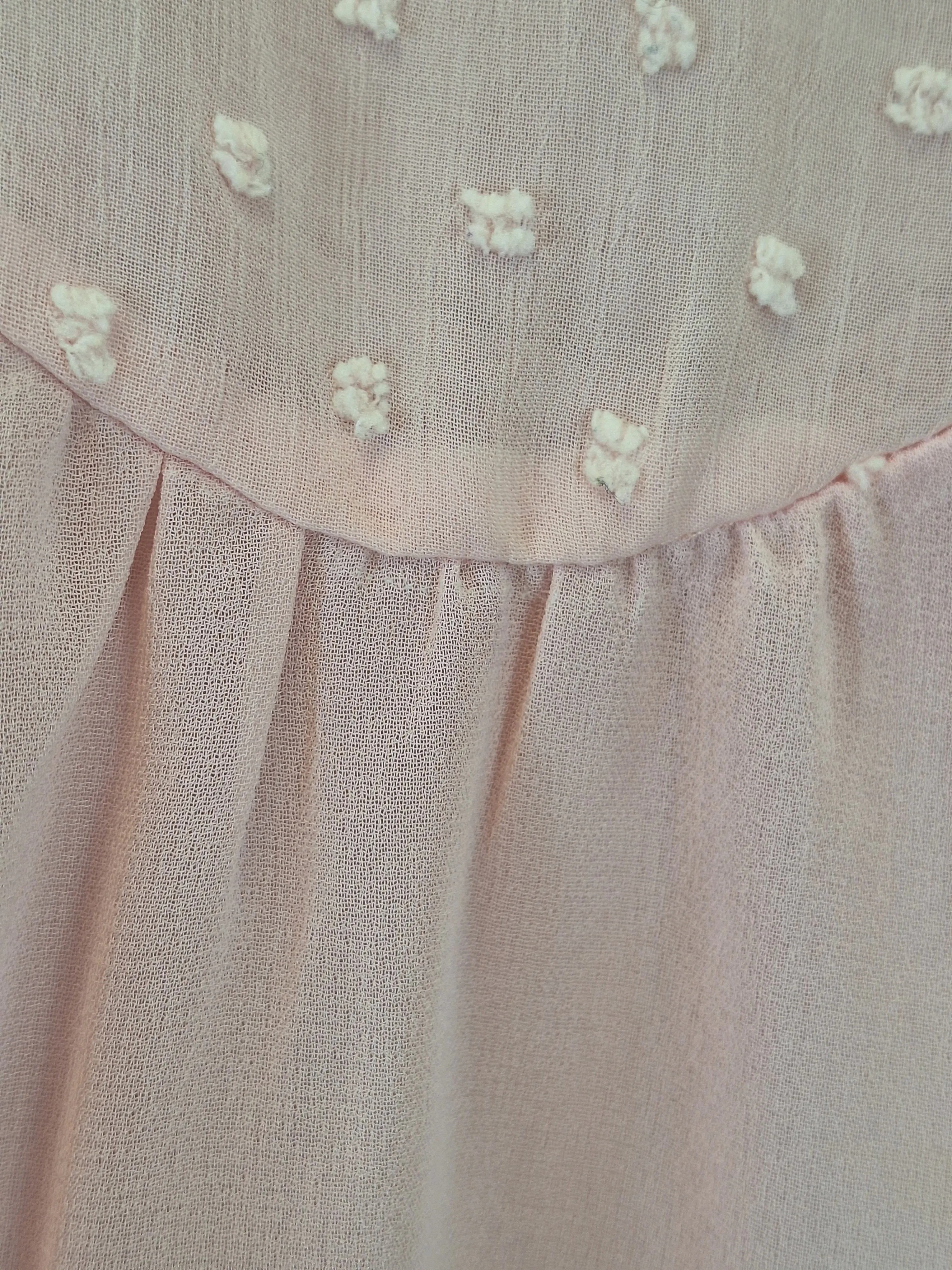Atmos & Here Romantic Flutter Sleeve Blush Top Size 12