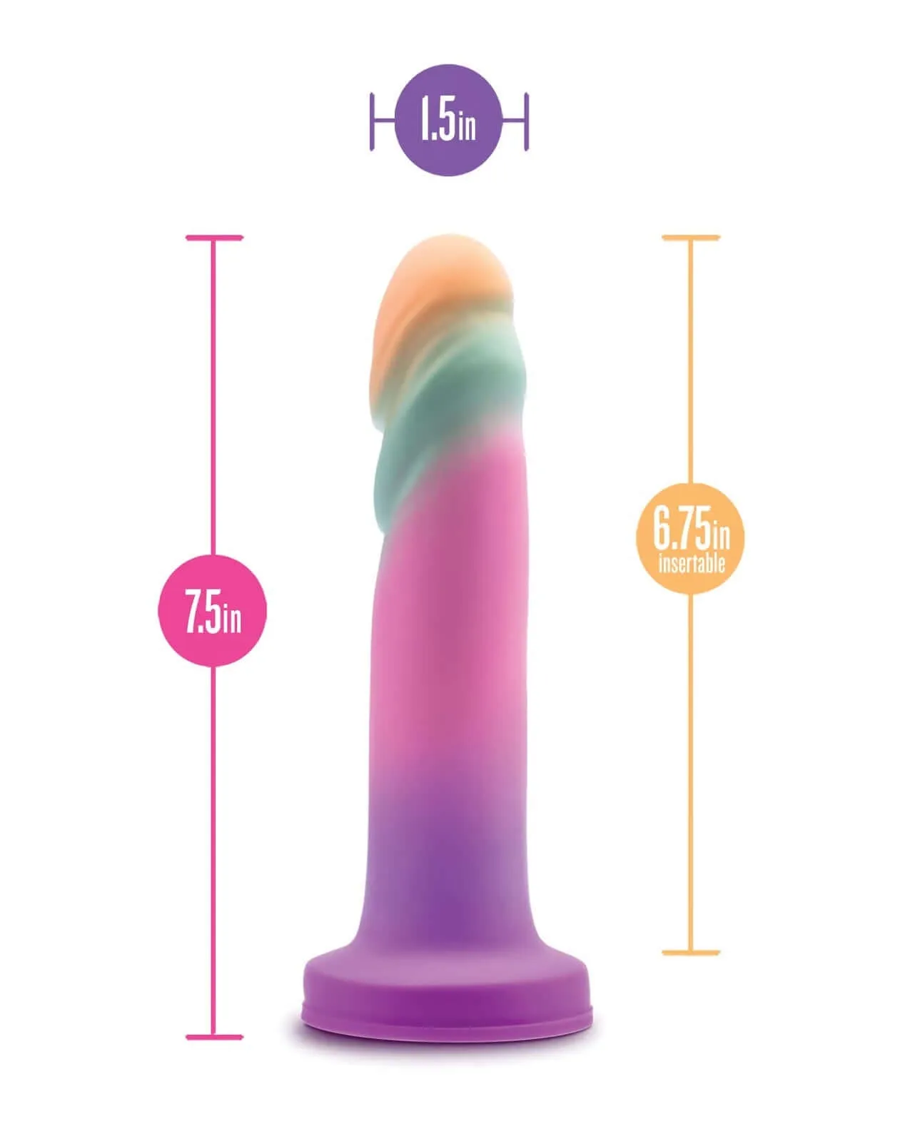 Avant Sunrise Gaze Sherbet - Hand-Sculpted Silicone Dildo | G-Spot & P-Spot