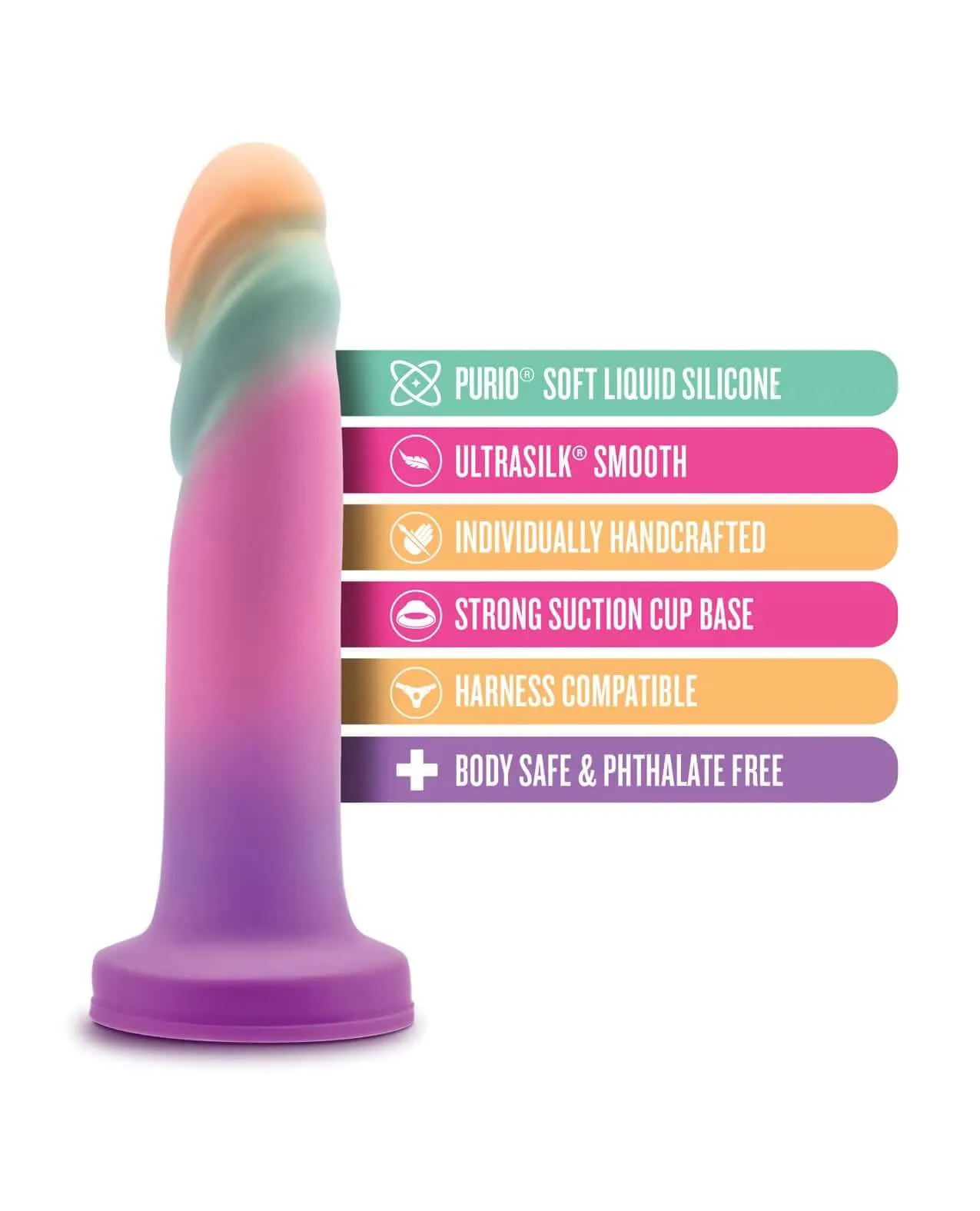 Avant Sunrise Gaze Sherbet - Hand-Sculpted Silicone Dildo | G-Spot & P-Spot