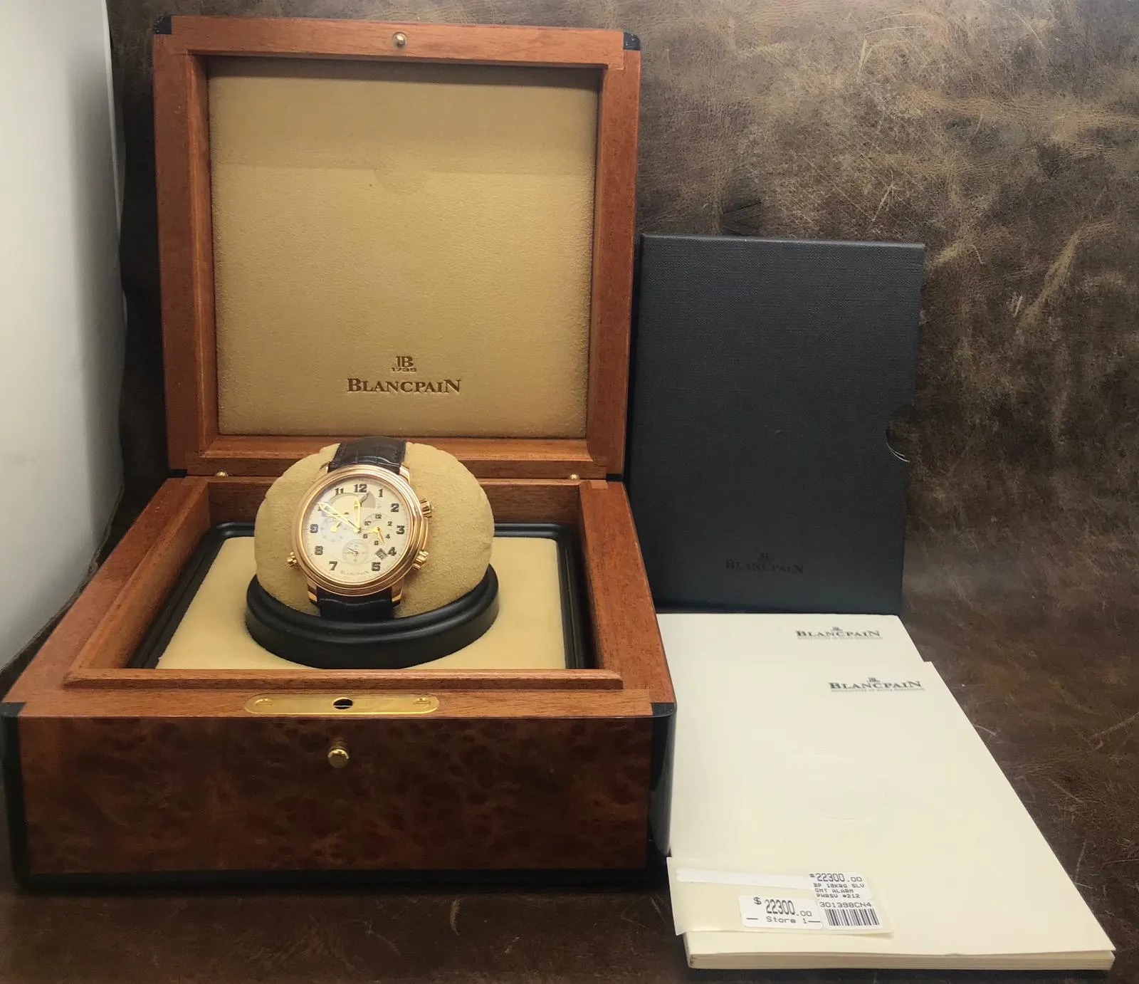 Blancpain Leman Reveil GMT 2041-3642M-53B Ivory Dial Automatic Men's Watch