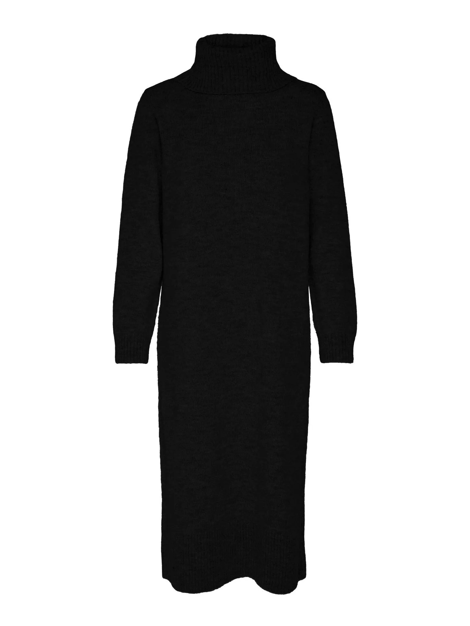 Brandie Roll Neck Dress - Sort