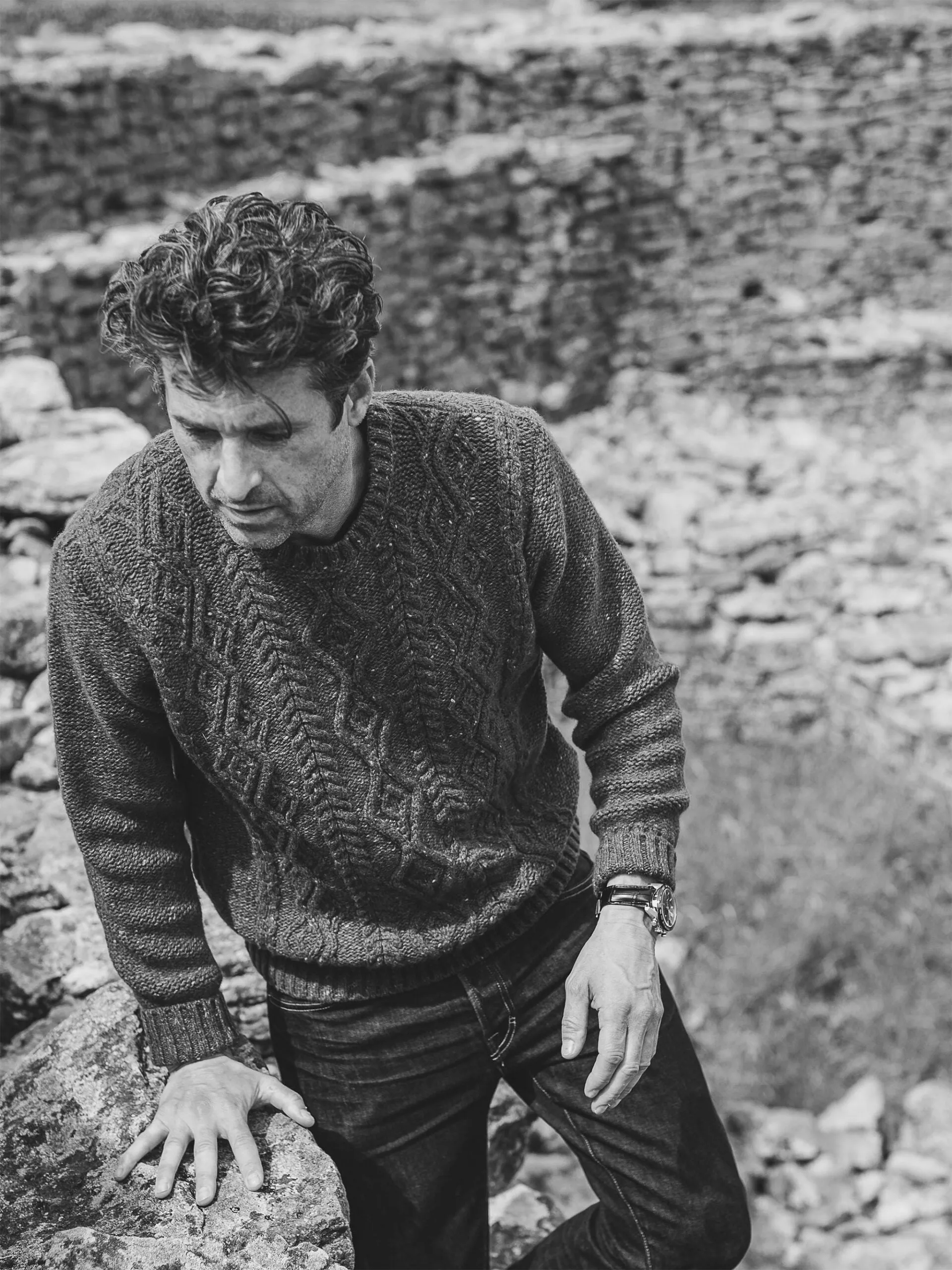 Cashmere Aran Sweater