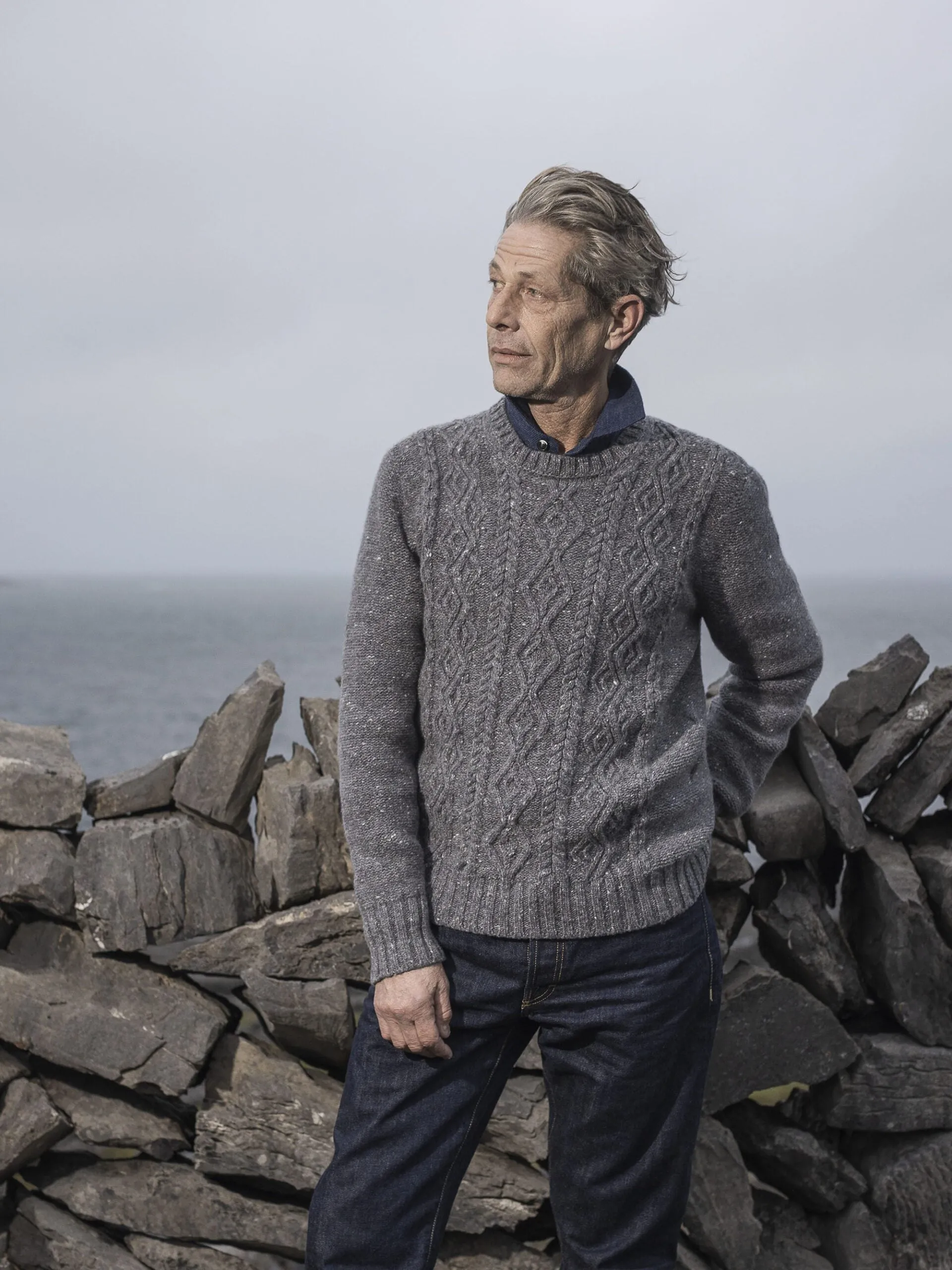 Cashmere Aran Sweater