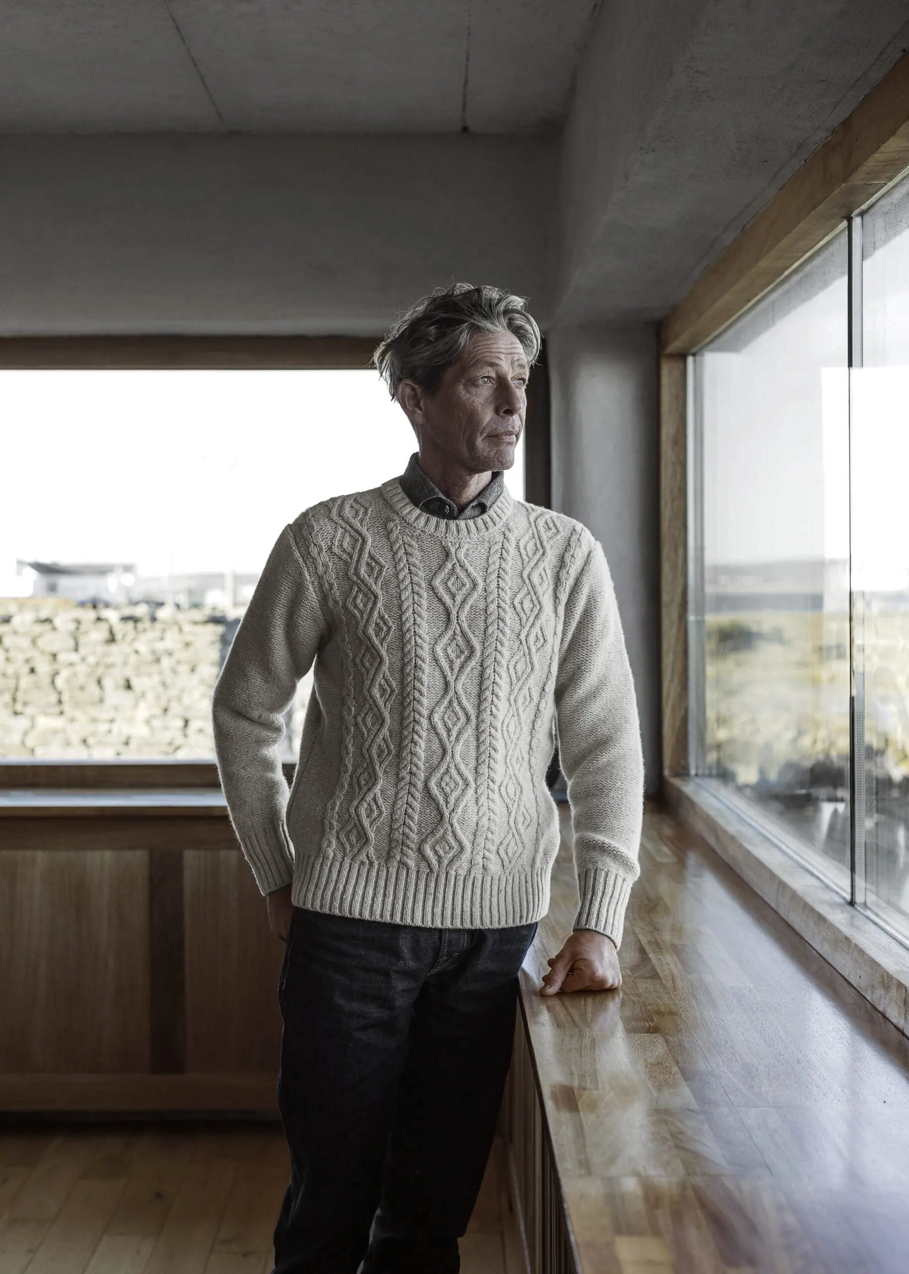 Cashmere Aran Sweater