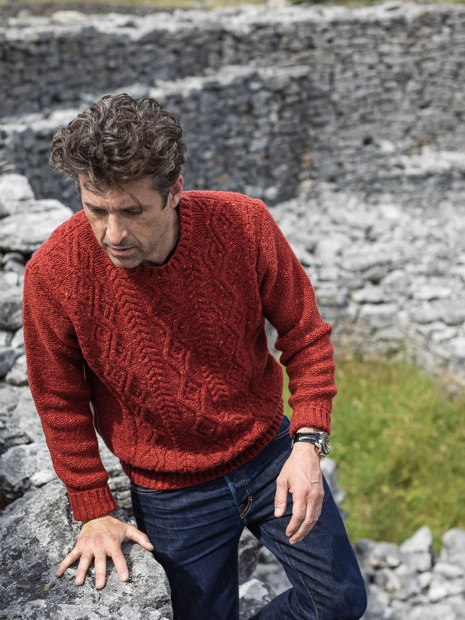 Cashmere Aran Sweater