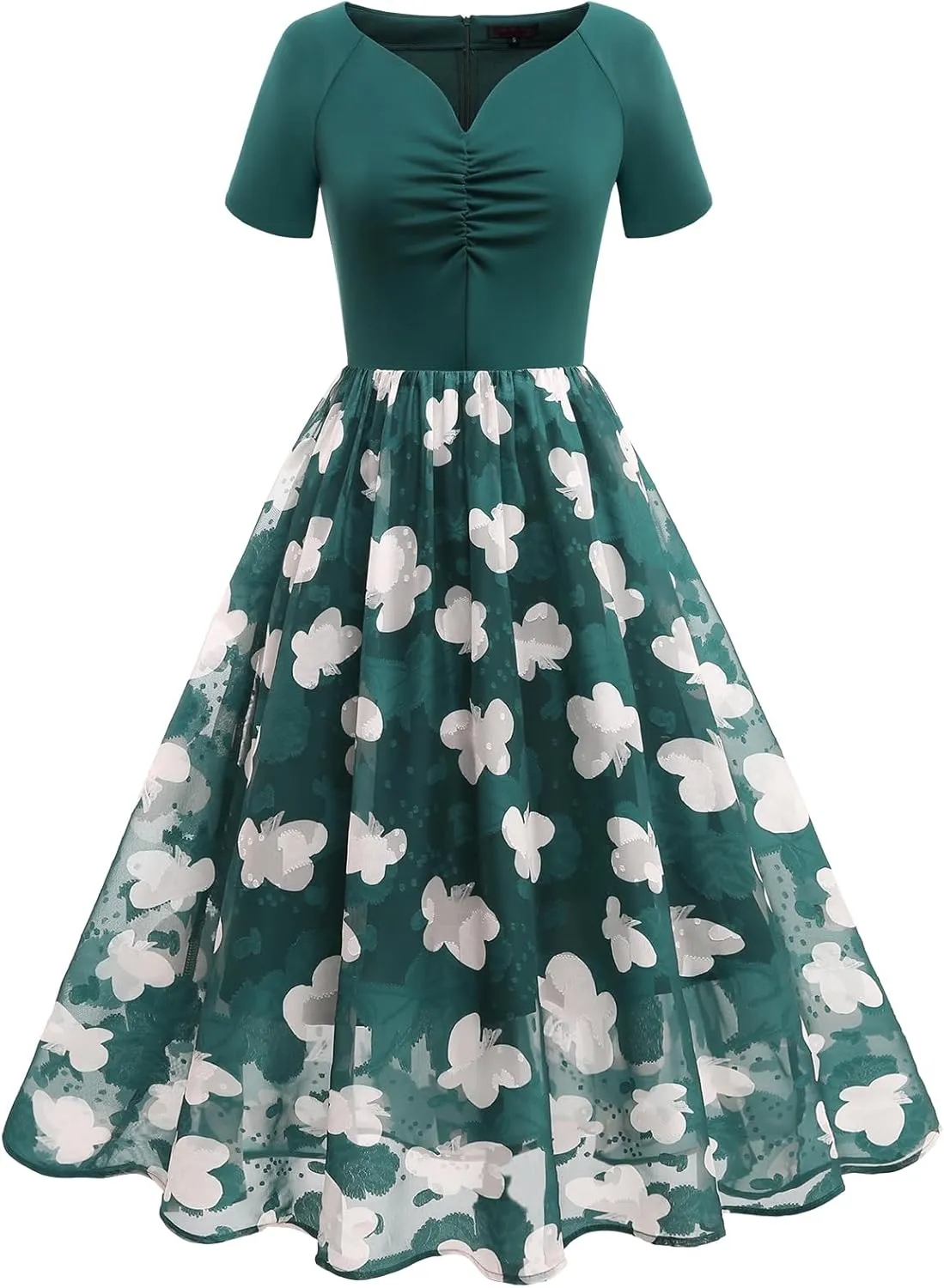 DRESSTELLS Women's Cocktail Dress Formal Wedding Guest Church Graduation Party Aline Midi Dresses