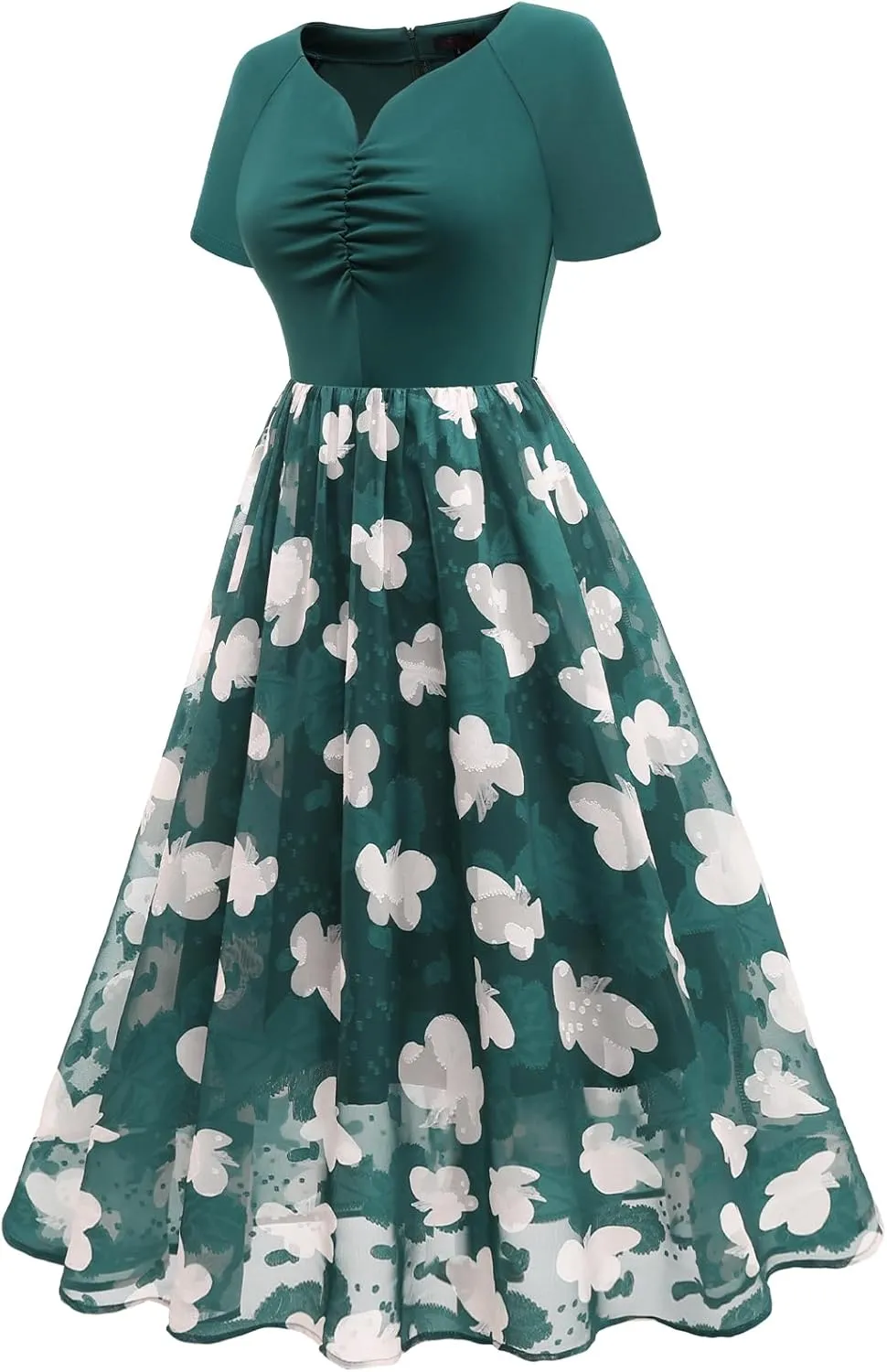 DRESSTELLS Women's Cocktail Dress Formal Wedding Guest Church Graduation Party Aline Midi Dresses