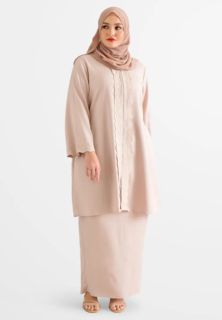 Elzia Minimalist Embroidery Kebaya Set