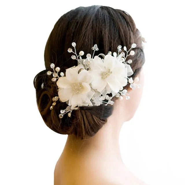 Floral Romantic Wedding Bride Headdress