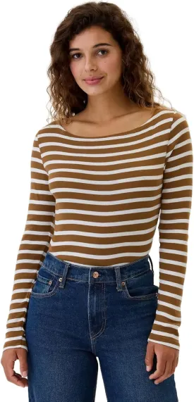 GAP Women's Long Sleeve Favorite Boatneck