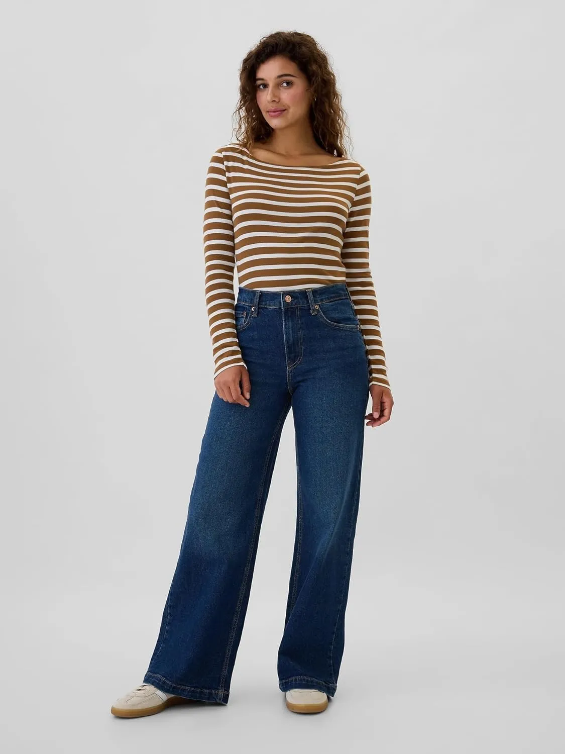 GAP Women's Long Sleeve Favorite Boatneck