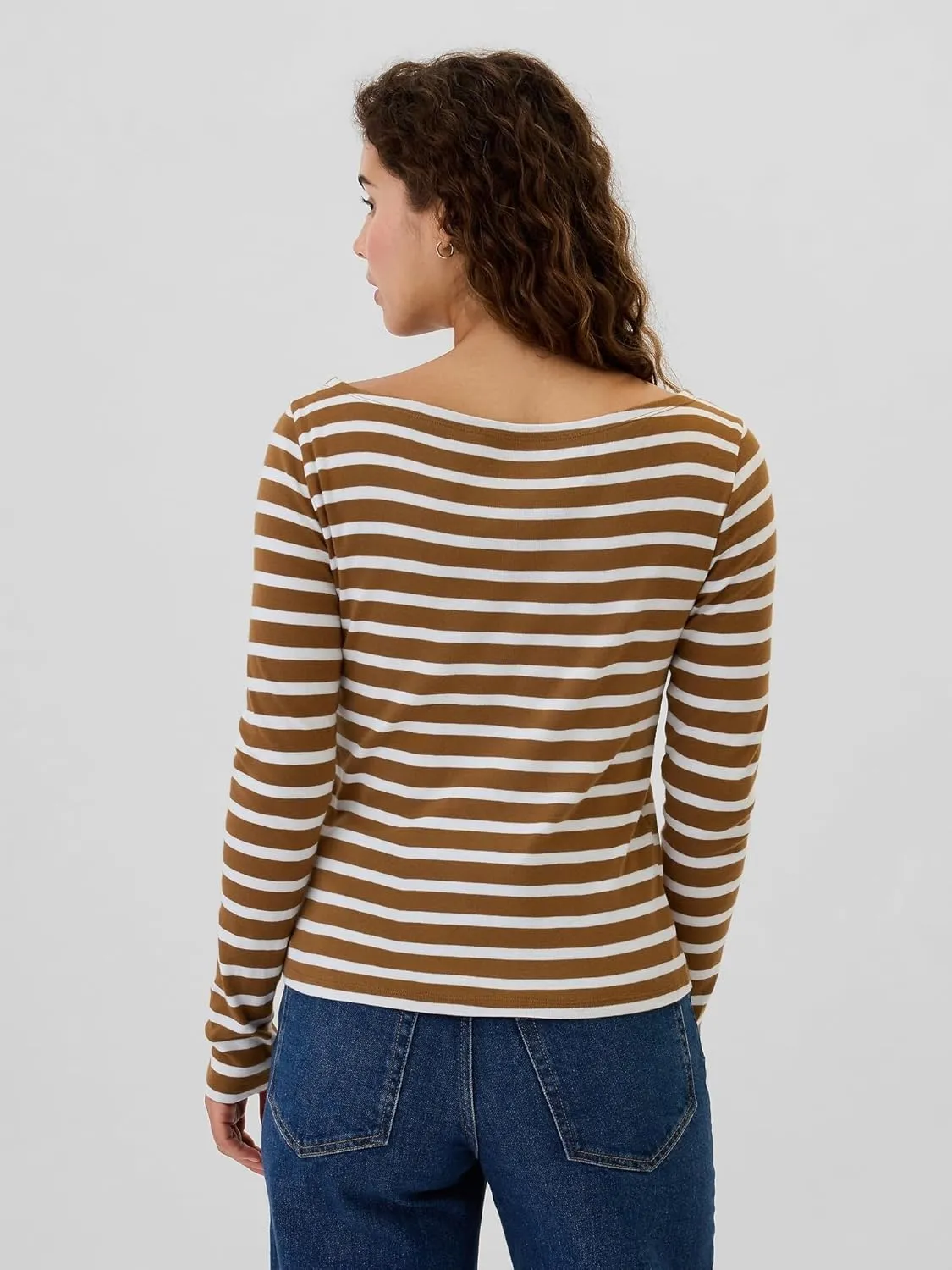 GAP Women's Long Sleeve Favorite Boatneck