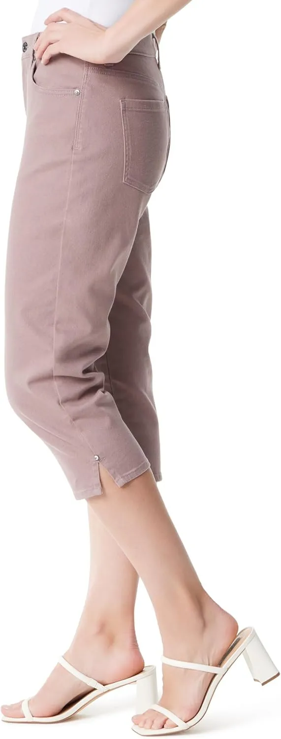 Gloria Vanderbilt Women's Amanda Capri with High Rise Straight Standard