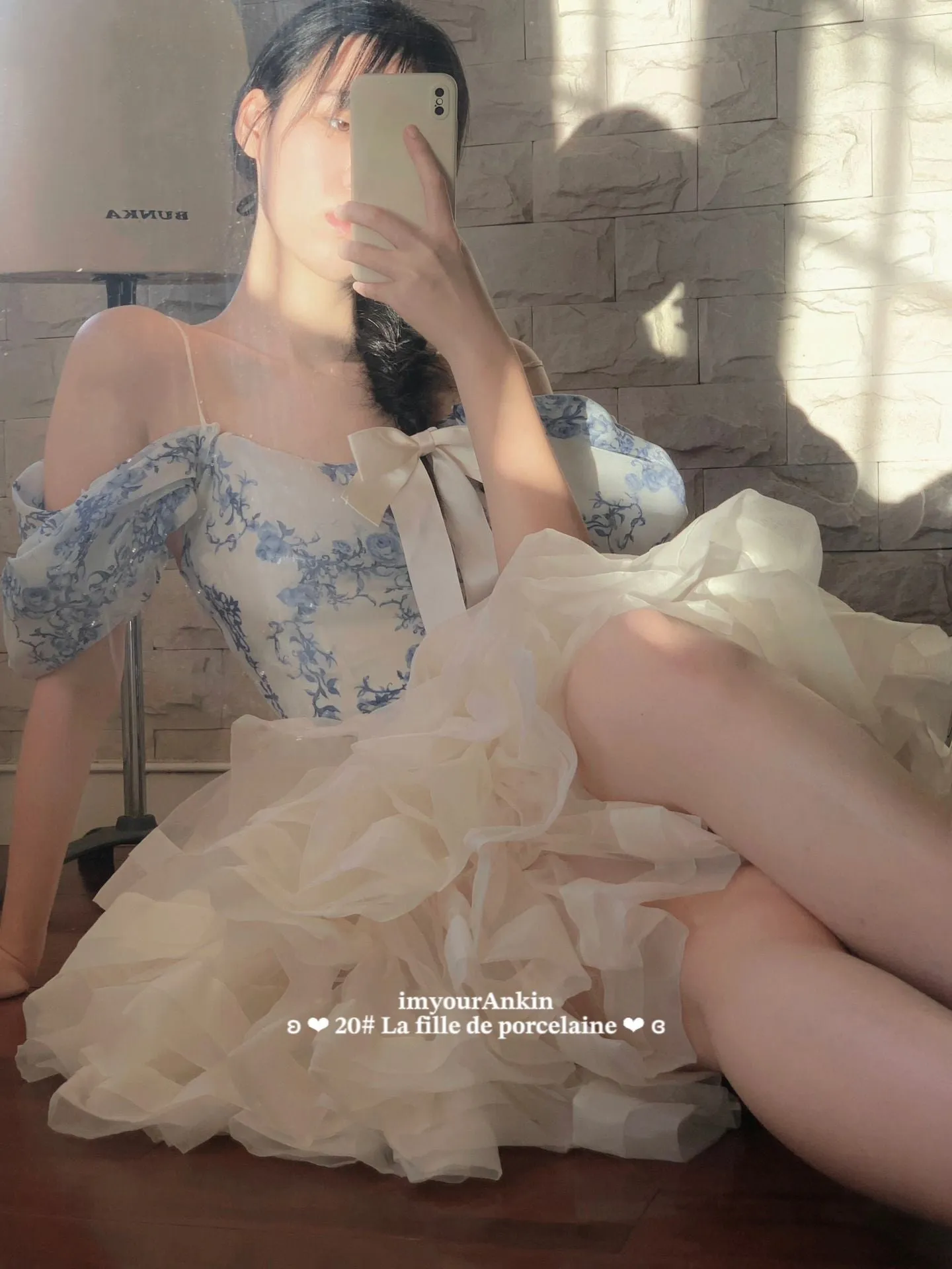 [Haute couture] La Fille De Porcelaine Wedding Dress New Vintage Dress Handmade By Ankin