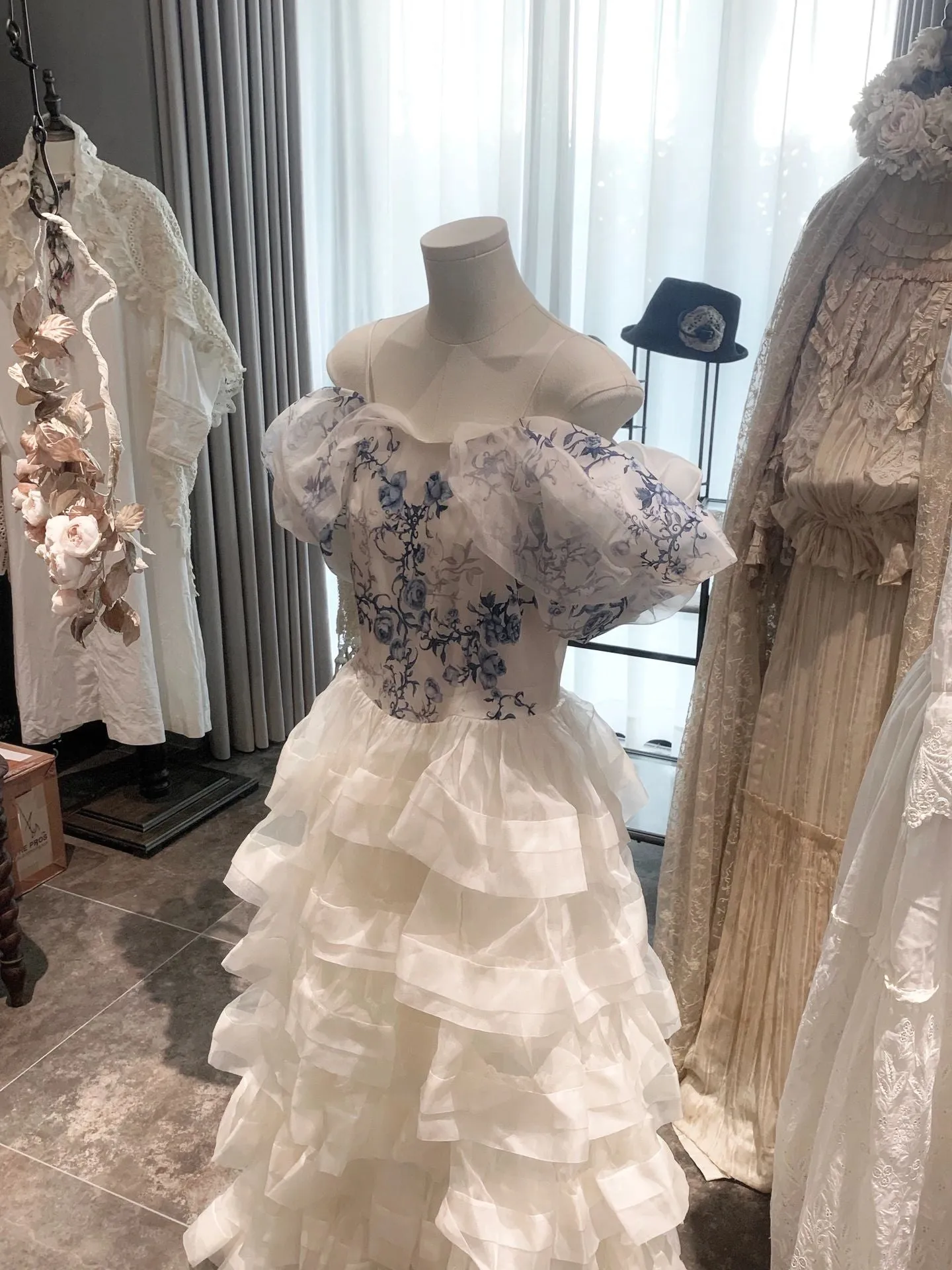 [Haute couture] La Fille De Porcelaine Wedding Dress New Vintage Dress Handmade By Ankin