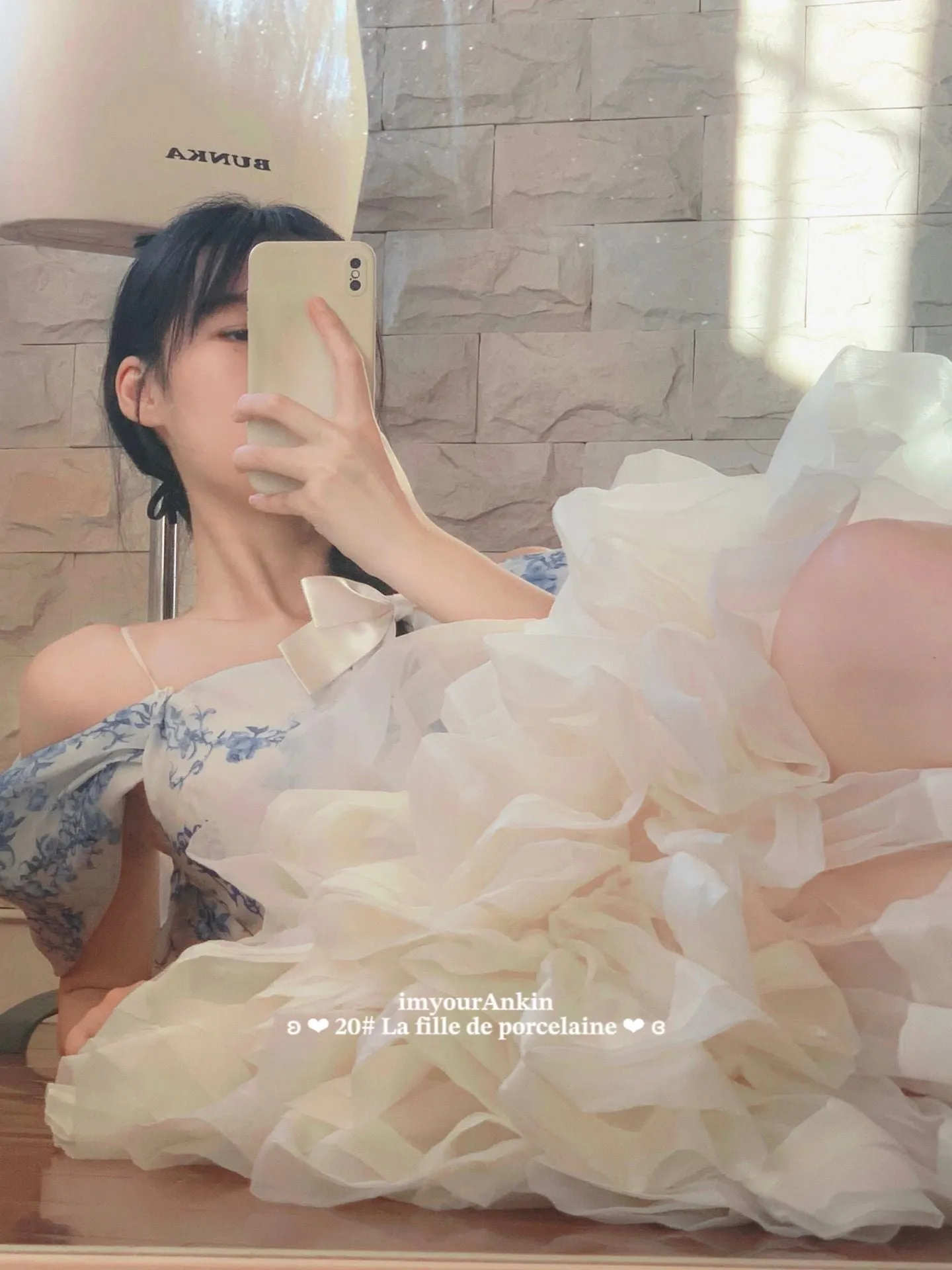 [Haute couture] La Fille De Porcelaine Wedding Dress New Vintage Dress Handmade By Ankin