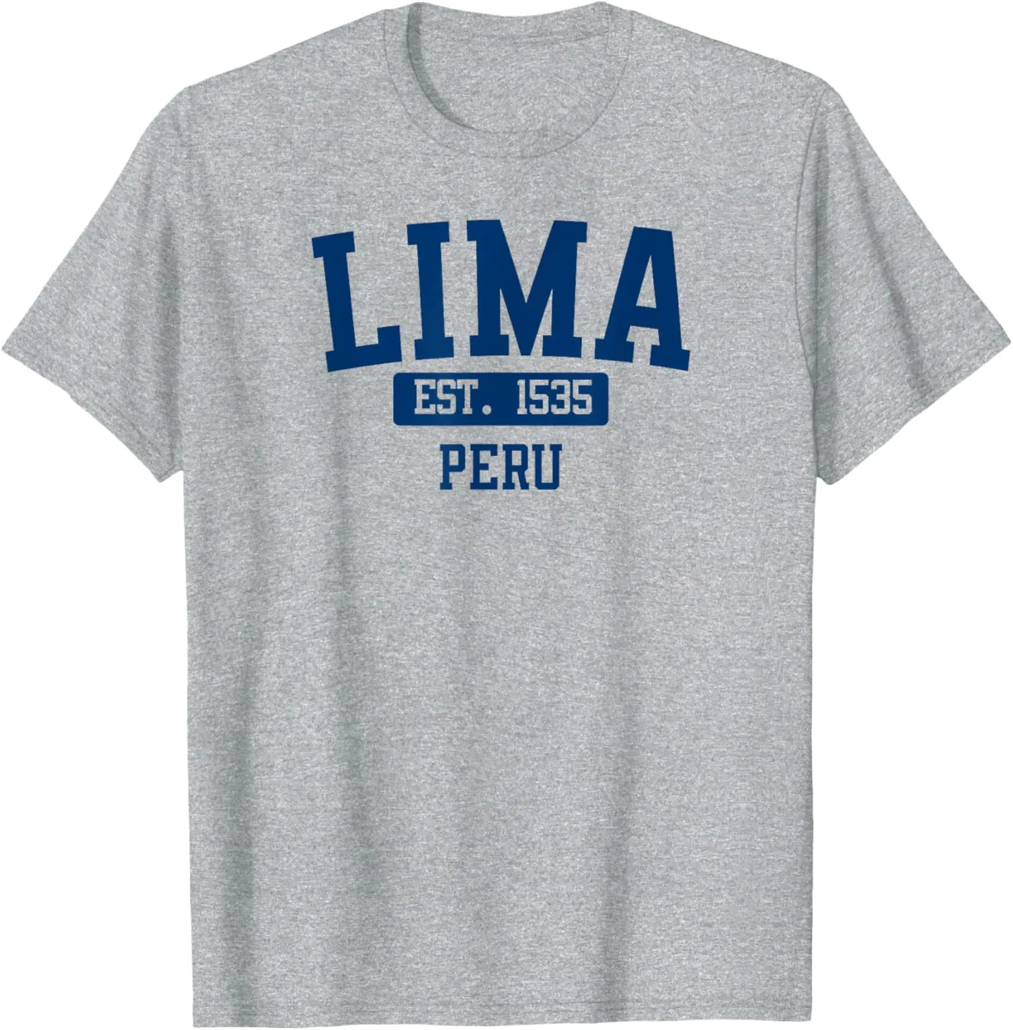 Lima Peru Classic Varsity Style Block Letter T-Shirt