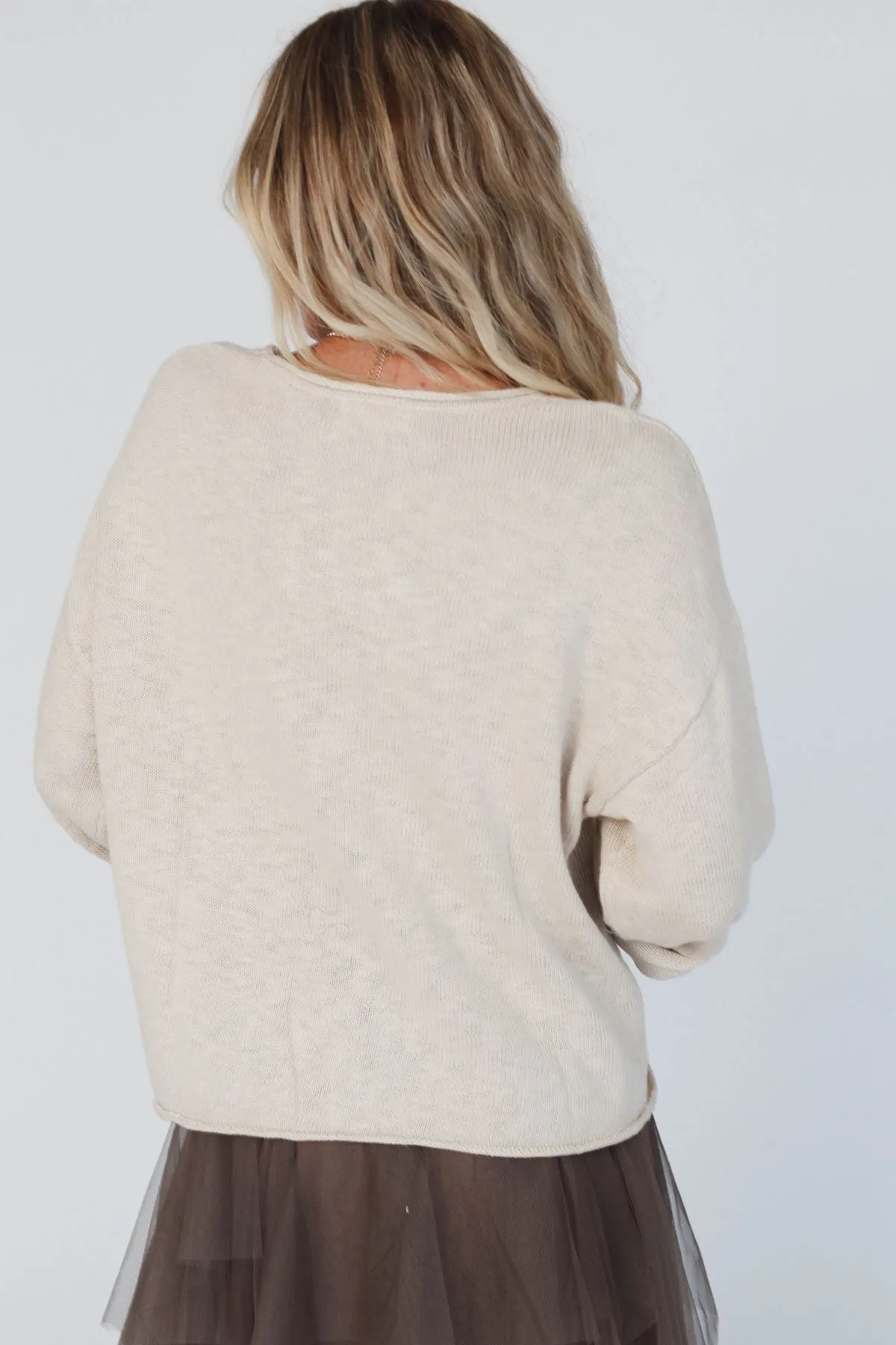 Made You Smile Sweater - Ivory