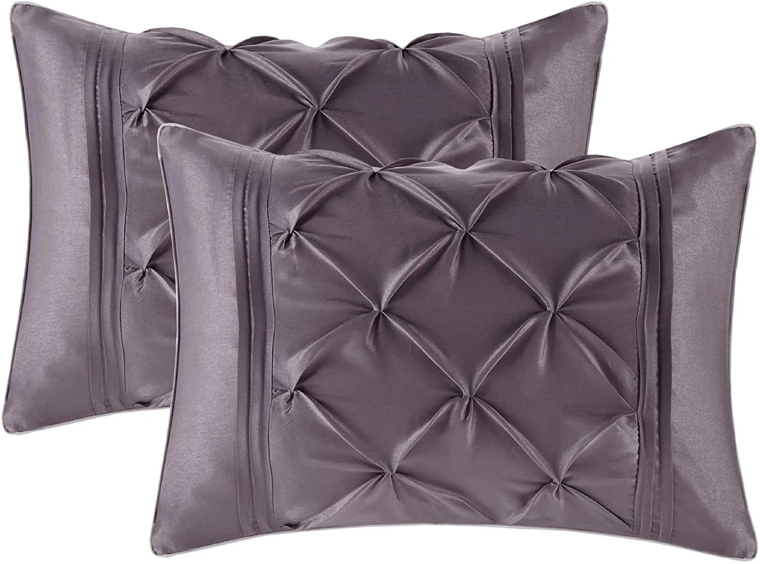 Master Bedroom 24 Piece Room-in-a-Bag Faux Silk Comforter Set Bedding Curtains Pillows