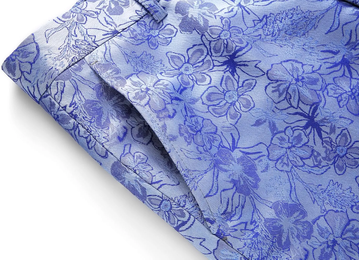 MOGU Mens 3 Piece Floral Print Dress Suit Slim Fit Jacquard Tuxedo Wedding Party Dinner