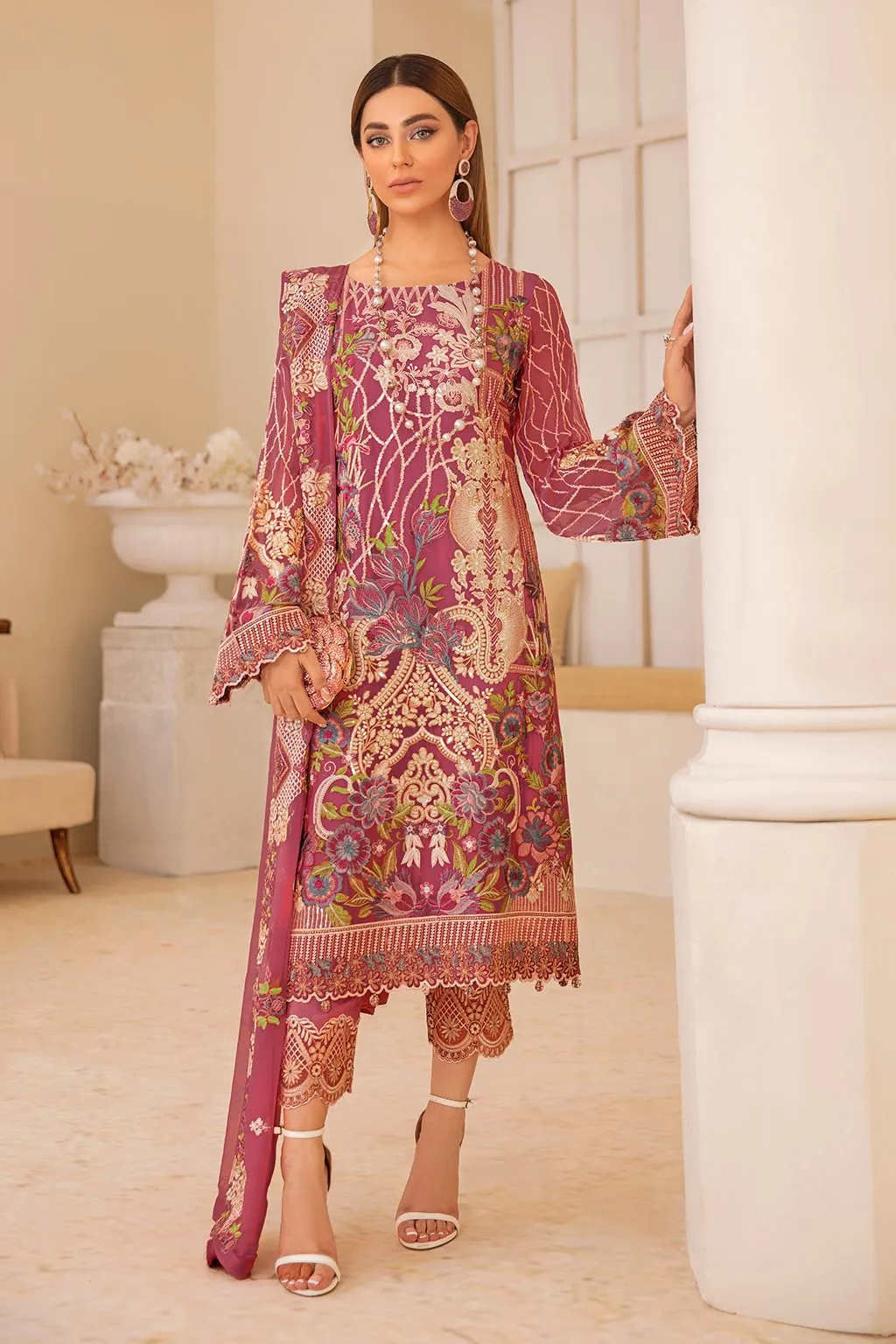 Ramsha Chevron Chiffon Collection Vol-4 – A-407