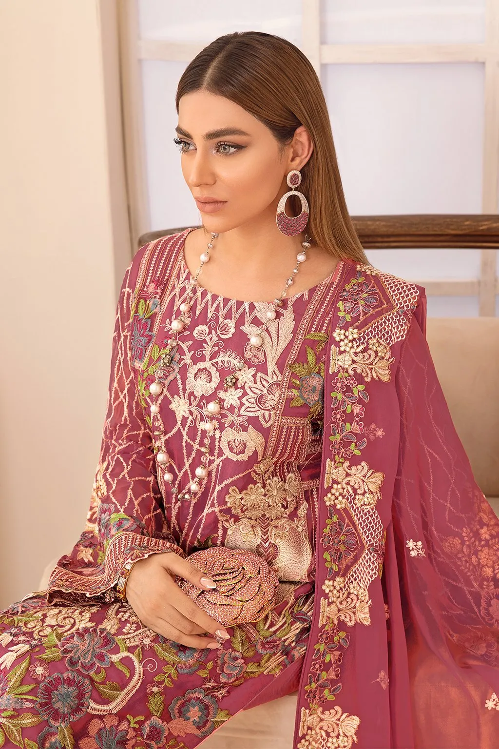 Ramsha Chevron Chiffon Collection Vol-4 – A-407