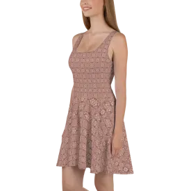 Recursia Indranet Skater Dress In Pink