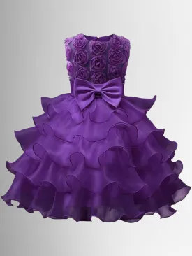 Rosette Realness Ruffle Formal Dress