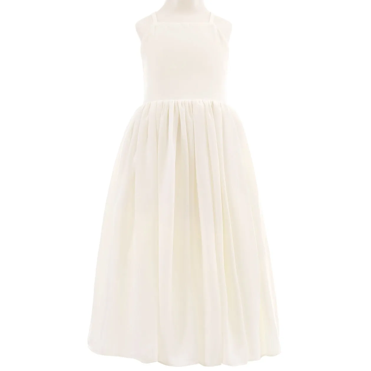Sofia Girls French Chiffon Ivory Dress