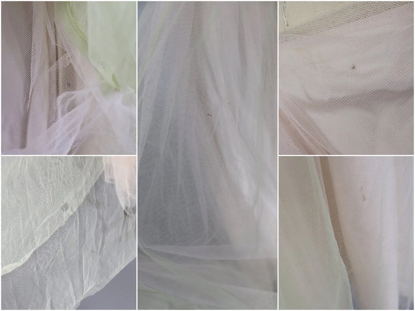 Vintage 1950s Spring Green & Blush Tulle Formal Dress